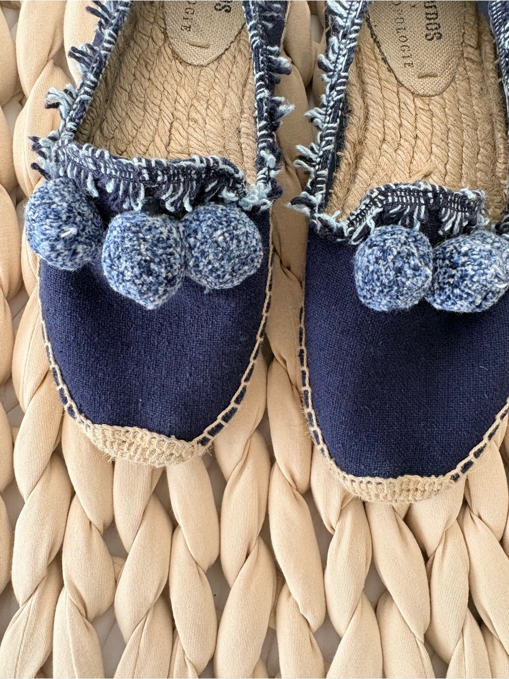 Soludos Navy Pom-Pom Espadrilles for Women - Picture 3 of 5